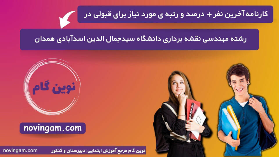 کارنامه آخرین قبولی مهندسی نقشه برداری سیدجمال الدین اسدآبادی همدان