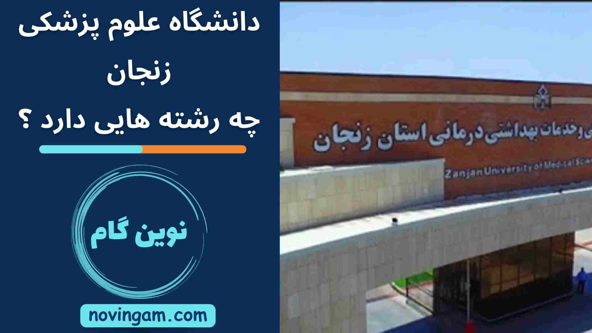 دانشگاه علوم پزشکی زنجان چه رشته هایی دارد ؟