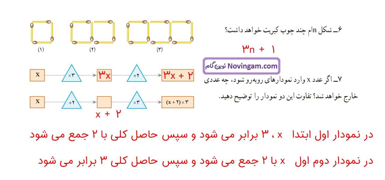 جواب صفحه ۳۰ ریاضی هفتم قسمت سوم