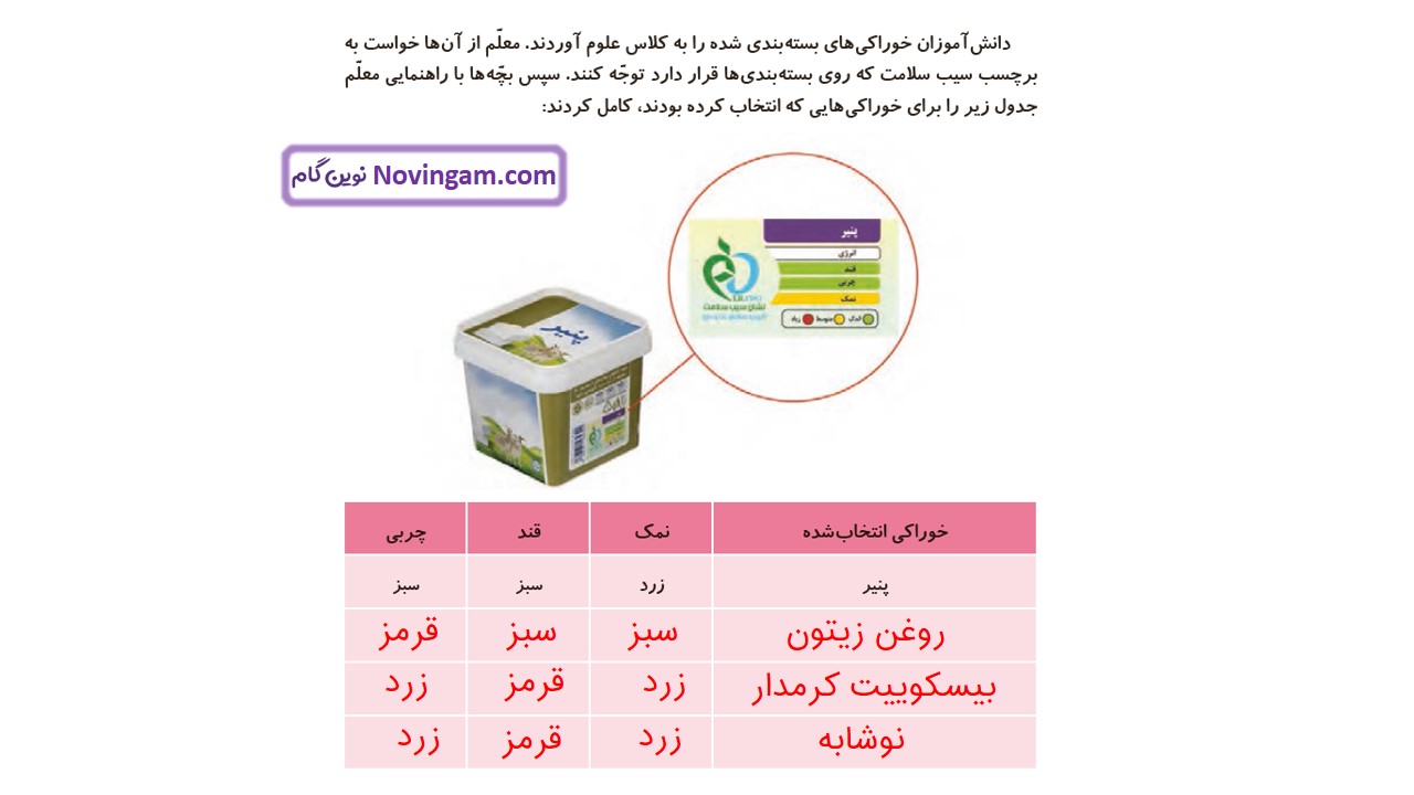 جواب صفحه ۱۸ و ۱۹ علوم سوم قسمت دوم