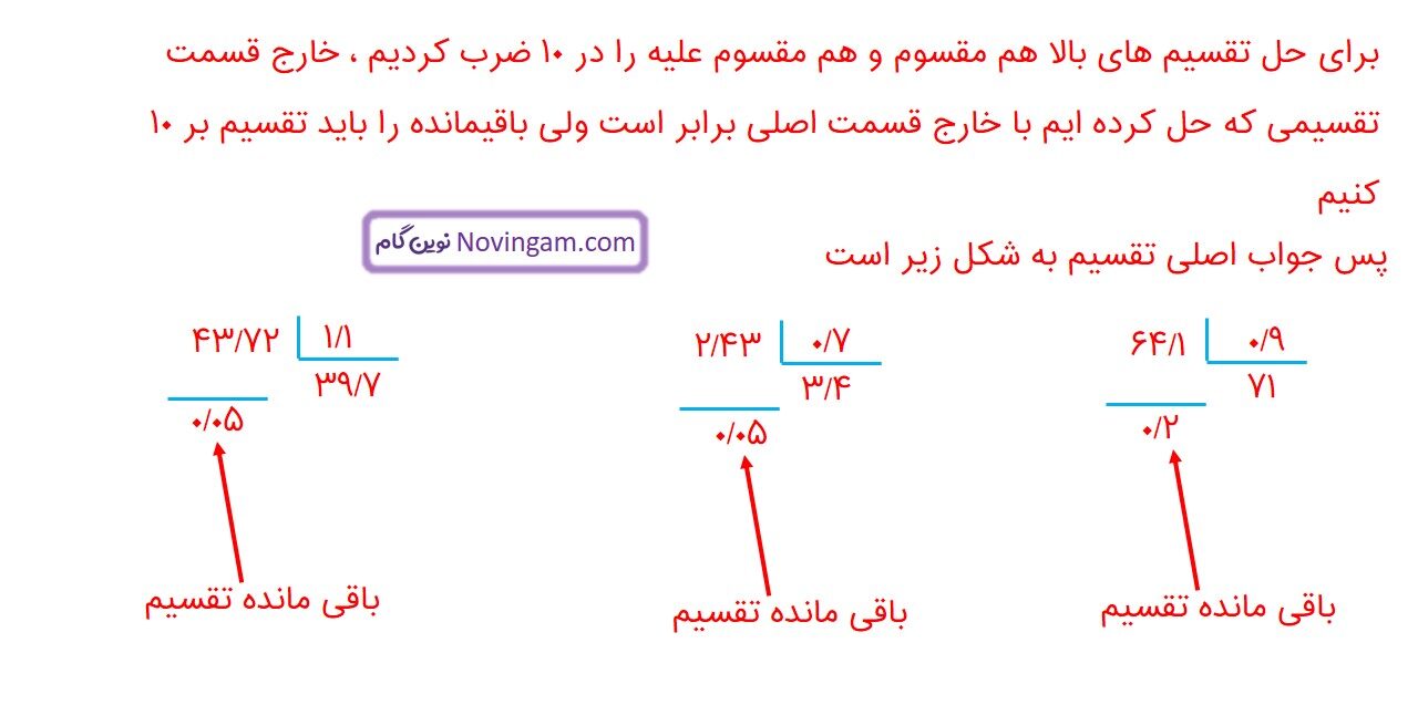 جواب صفحه ۶۰ و ۶۱ ریاضی ششم قسمت چهارم