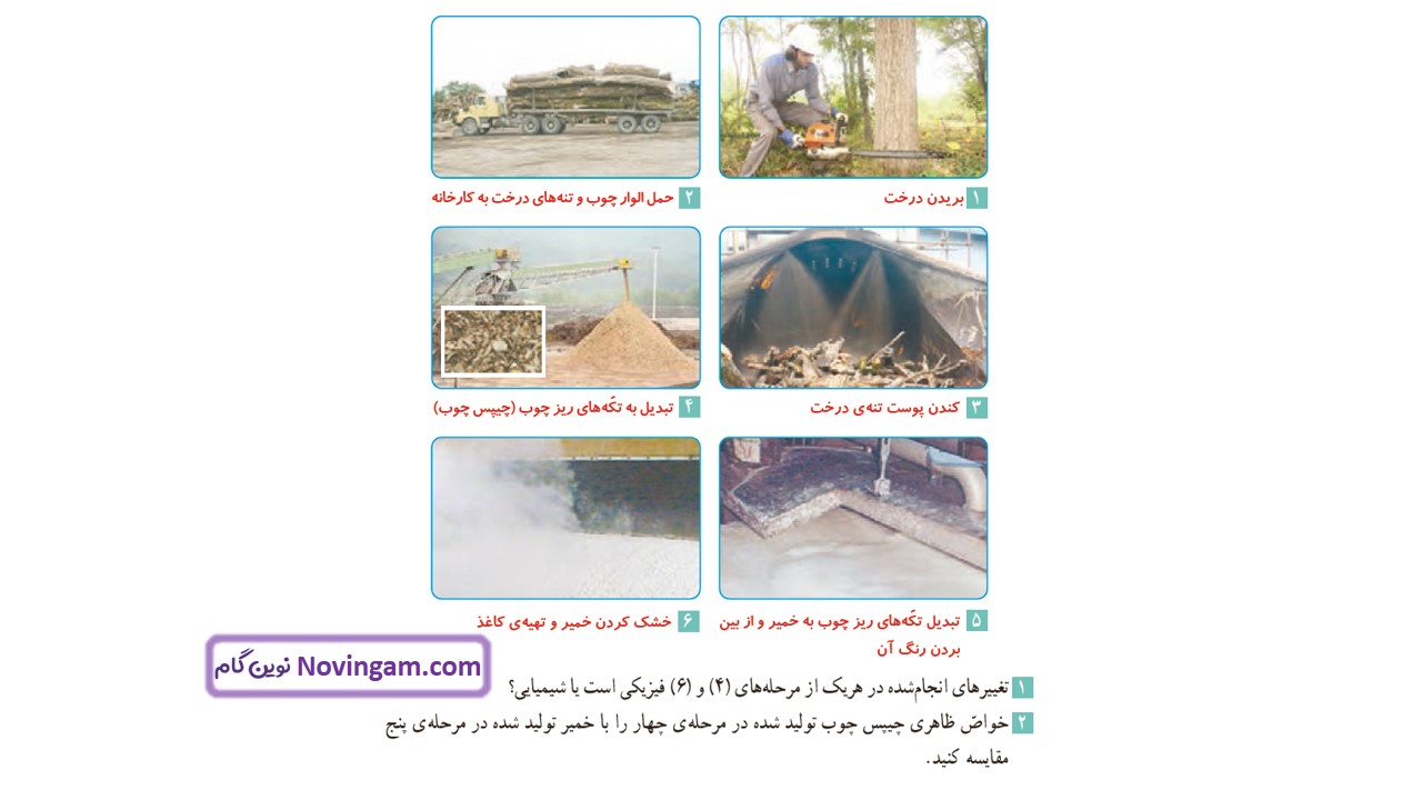 جواب صفحه 10 و 11 علوم ششم قسمت چهارم