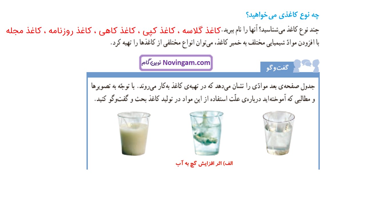 جواب صفحه 12 و 13 و 14 علوم ششم قسمت سوم