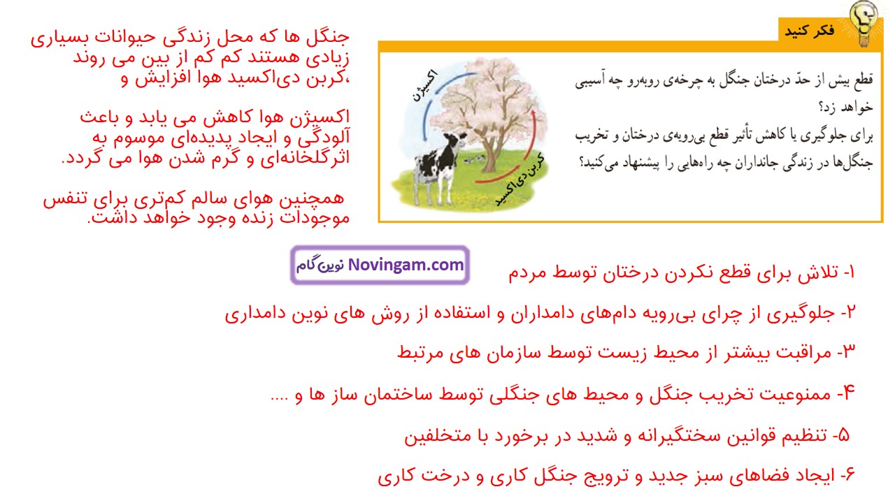 جواب صفحه 12 و 13 و 14 علوم ششم قسمت ششم