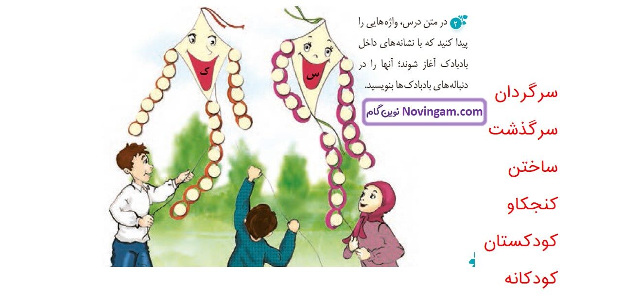 جواب صفحه ۵۸ و ۵۹ و ۶۰ نگارش چهارم قسمت ششم