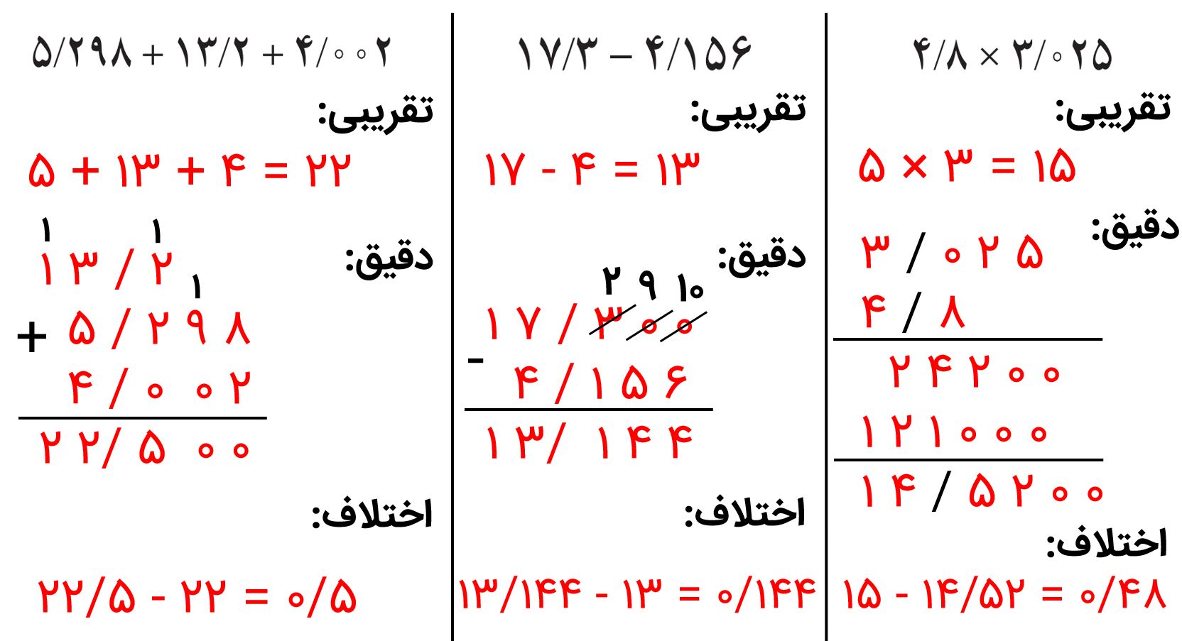 جواب تمرین صفحه 102 و 103 ریاضی پنجم قسمت 4