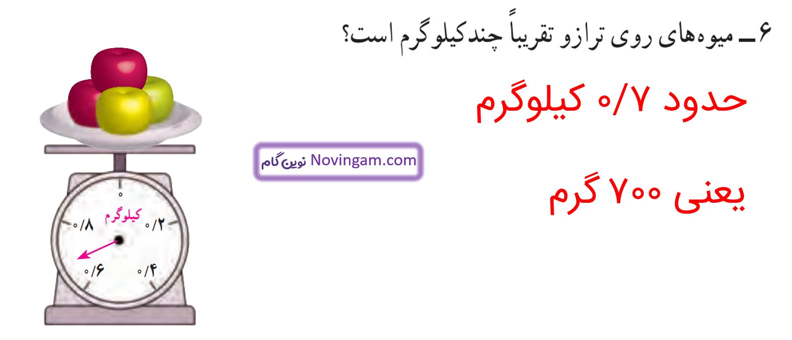 جواب تمرین صفحه 95 ریاضی پنجم قسمت 5