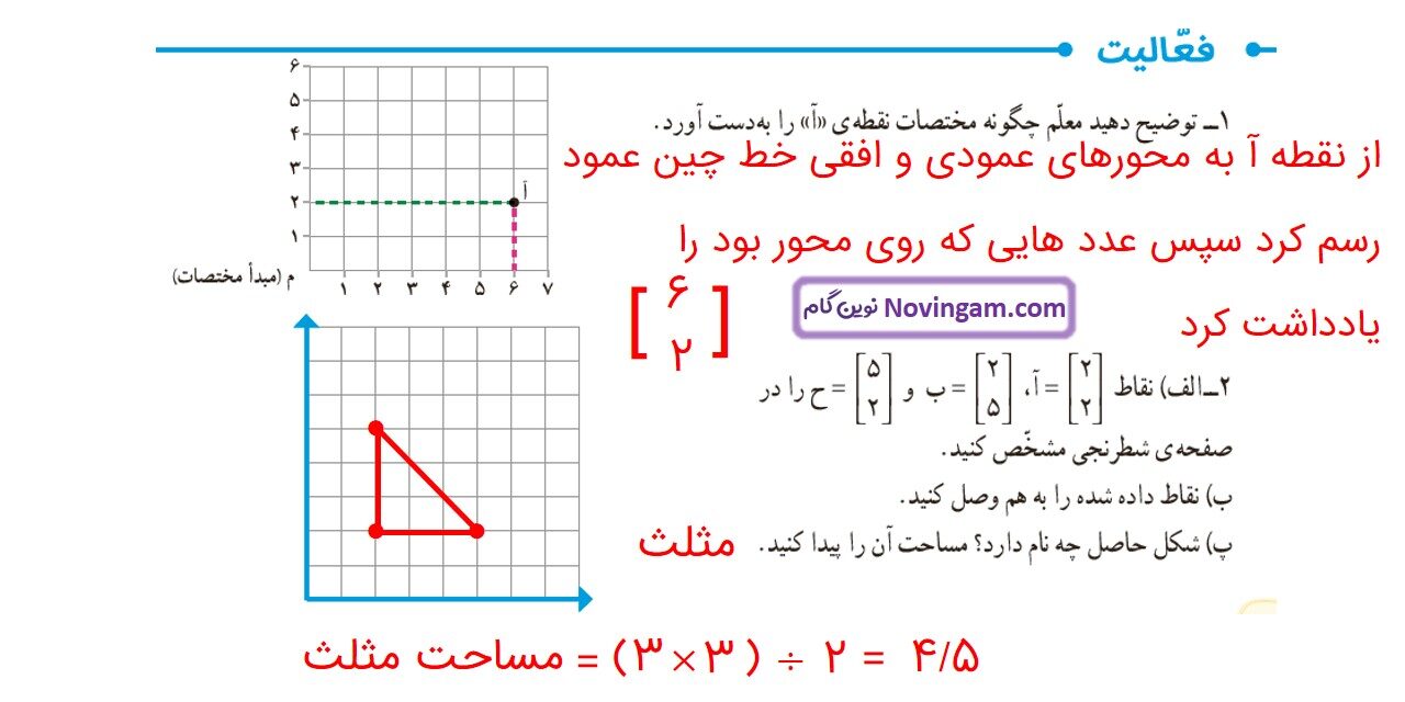 جواب صفحه ۷۴ و ۷۵ و ۷۶ ریاضی ششم قسمت هشتم
