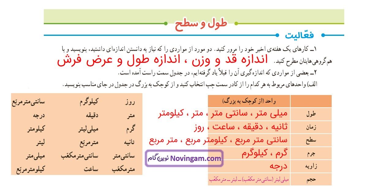 جواب صفحه ۸۸ ریاضی ششم قسمت اول