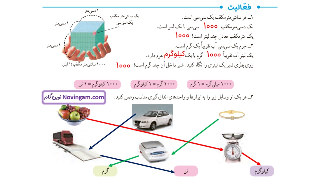 جواب صفحه ۹۶ ریاضی ششم قسمت دوم