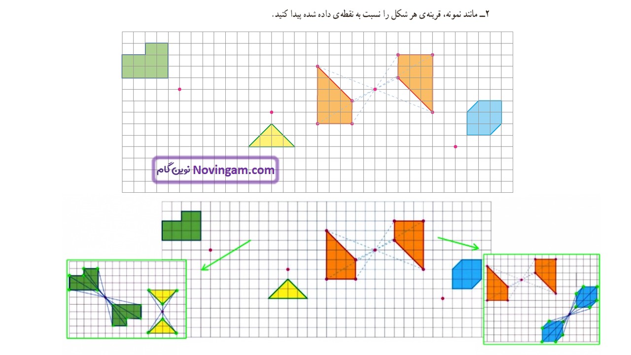 جواب صفحه ۶۶ و ۶۷ و ۶۸ ریاضی ششم قسمت ششم