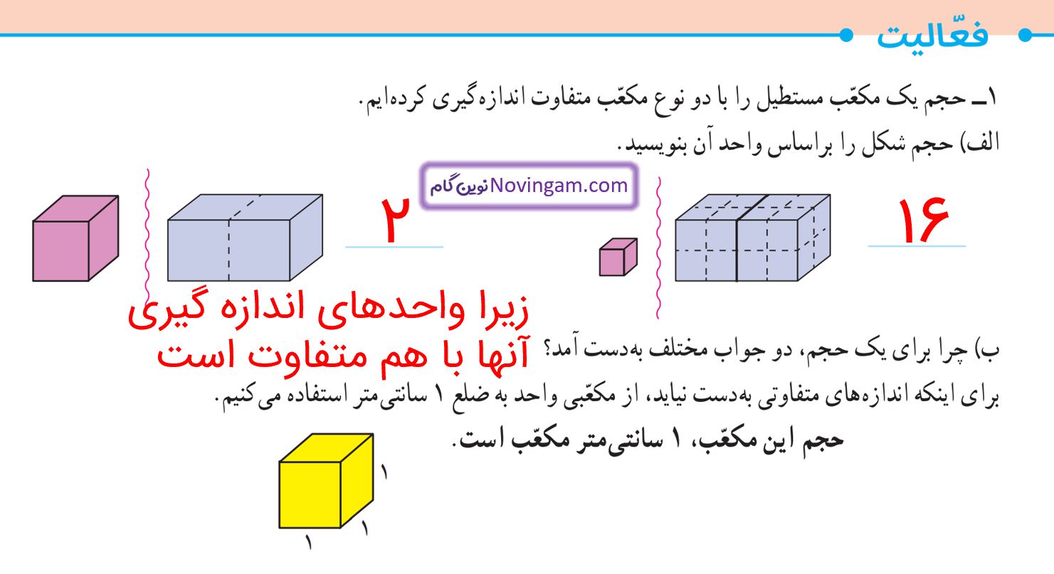 جواب فعالیت صفحه 114 ریاضی پنجم قسمت 1