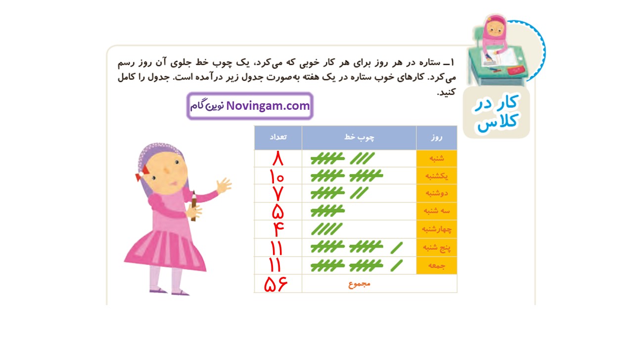 جواب صفحه ۱۲۸ و ۱۲۹ ریاضی دوم قسمت سوم