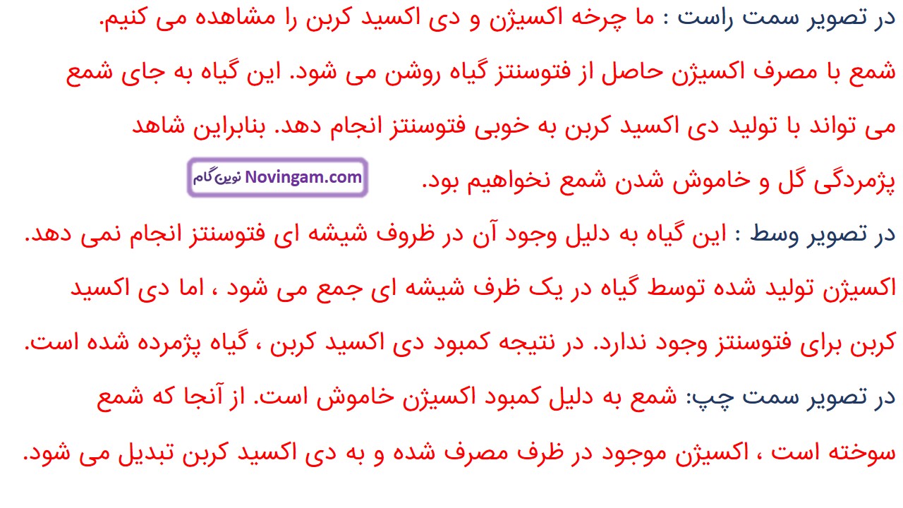 جواب صفحه ۸۲ علوم ششم قسمت سوم