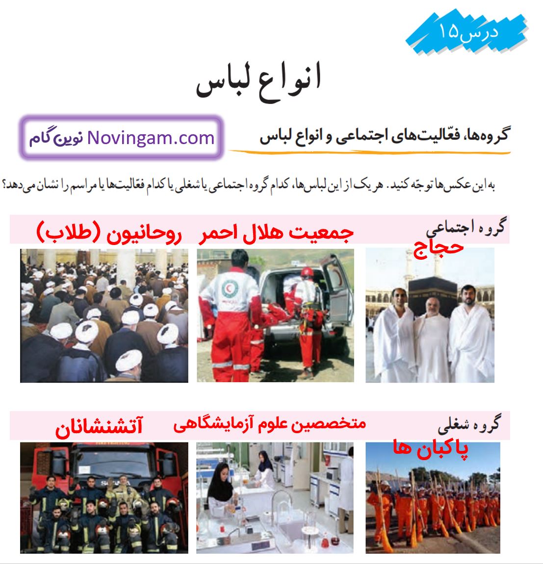 جواب سوالات متن صفحه 96 مطالعات ششم قسمت 1