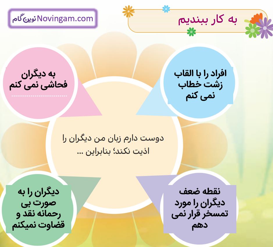 جواب به کار ببندیم صفحه 61 هدیه پنجم