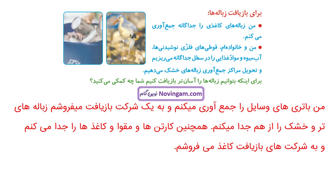 جواب صفحه ۶۵ و ۶۶ علوم چهارم قسمت سوم