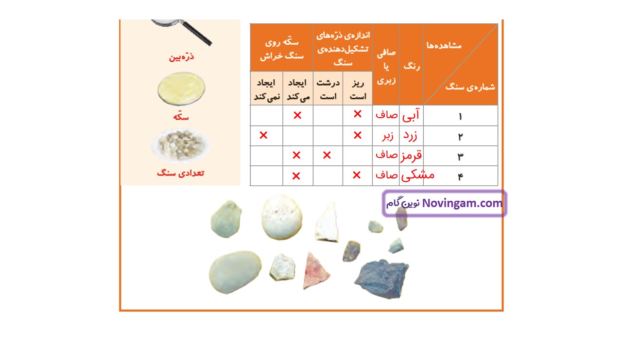 جواب صفحه ۴۸ و ۴۹ علوم چهارم قسمت سوم