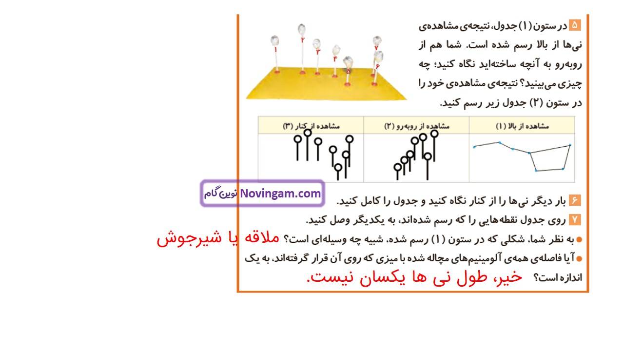 جواب صفحه ۶۸ و ۶۹ علوم چهارم قسمت سوم