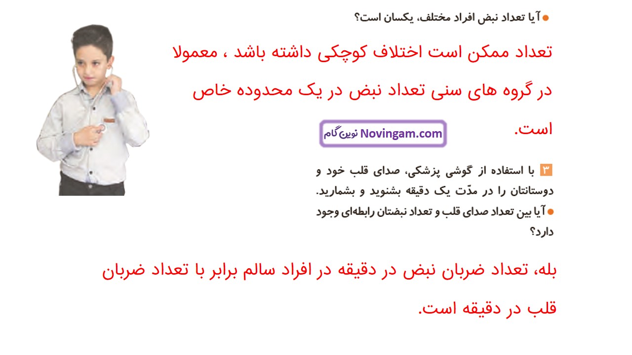 جواب صفحه ۸۷ علوم چهارم قسمت دوم