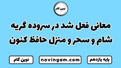معانی فعل شد در سروده گریه شام و سحر و منزل حافظ کنون
