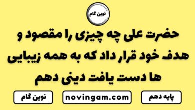 مقصود و هدف حضرت علی