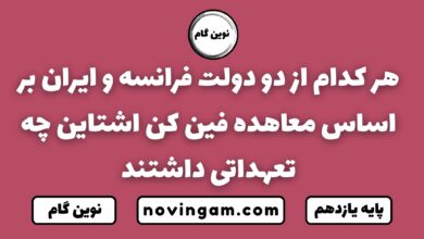 هر کدام از دو دولت فرانسه و ایران بر اساس معاهده فین کن اشتاین چه تعهداتی داشتند