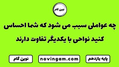 چه عواملی سبب می شود که شما احساس کنید نواحی با یکدیگر تفاوت دارند