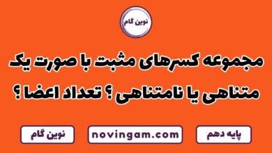 کسرهای مثبت با صورت یک متناهی یا نامتناهی