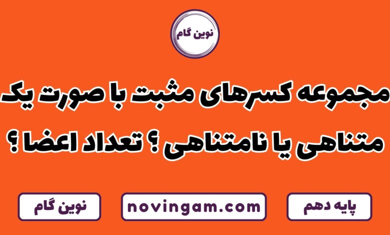 کسرهای مثبت با صورت یک متناهی یا نامتناهی