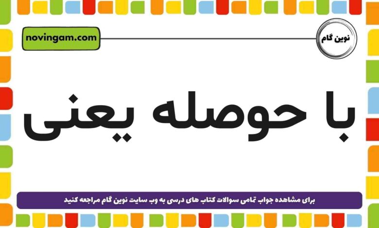 با حوصله یعنی چی