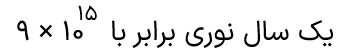 فاصله اختروش ها از منظومه شمسی بر حسب سال نوری (جواب درست)