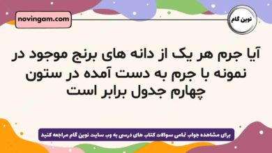 آیا جرم هر یک از دانه های برنج موجود در نمونه با جرم به دست آمده در ستون چهارم جدول برابر است
