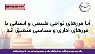آیا مرزهای نواحی طبیعی و انسانی با مرزهای اداری و سیاسی منطبق اند جغرافیا یازدهم