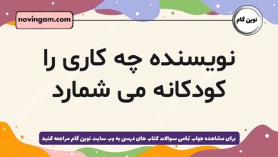 نویسنده چه کاری را کودکانه می شمارد