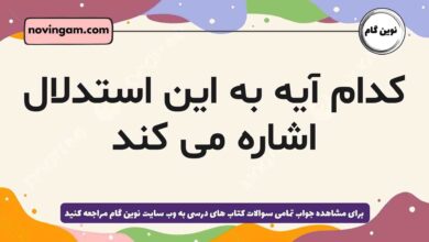 کدام آیه به این استدلال اشاره می کند