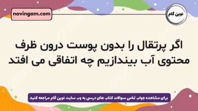 اگر پرتقال را بدون پوست درون ظرف محتوی آب بیندازیم چه اتفاقی می افتد