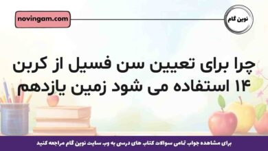 چرا برای تعیین سن فسیل از کربن ۱۴ استفاده می شود زمین یازدهم
