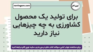 برای تولید یک محصول کشاورزی به چه چیزهایی نیاز دارید