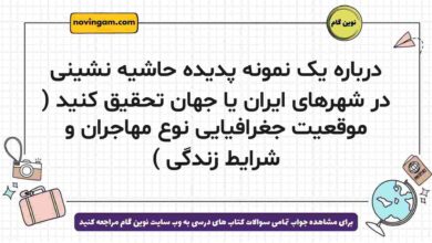 درباره یک نمونه پدیده حاشیه نشینی در شهرهای ایران یا جهان تحقیق کنید