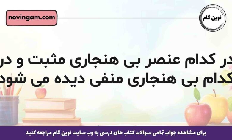 در کدام عنصر بی هنجاری مثبت و در کدام بی هنجاری منفی دیده می شود