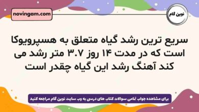 سریع ترین رشد گیاه متعلق به هسپرویوکا است که در مدت ۱۴ روز ۳.۷ متر رشد می کند آهنگ رشد این گیاه چقدر است