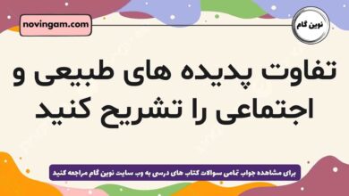 تفاوت پدیده های طبیعی و اجتماعی را تشریح کنید جامعه دهم