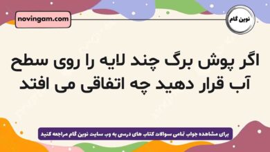 اگر پوش برگ چند لایه را روی سطح آب قرار دهید چه اتفاقی می افتد