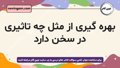بهره گیری از مثل چه تاثیری در سخن دارد