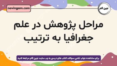 مراحل پژوهش در علم جغرافیا به ترتیب