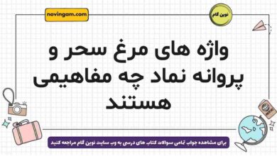 واژه های مرغ سحر و پروانه نماد چه مفاهیمی هستند فارسی دوازدهم
