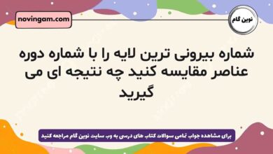 شماره بیرونی ترین لایه را با شماره دوره عناصر مقایسه کنید چه نتیجه ای می گیرید