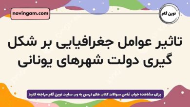 تاثیر عوامل جغرافیایی بر شکل گیری دولت شهرهای یونانی