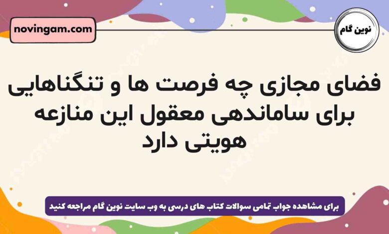 فضای مجازی چه فرصت ها و تنگناهایی برای ساماندهی معقول این منازعه هویتی دارد